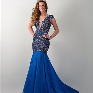Custom Sherri hill royal blue gown!